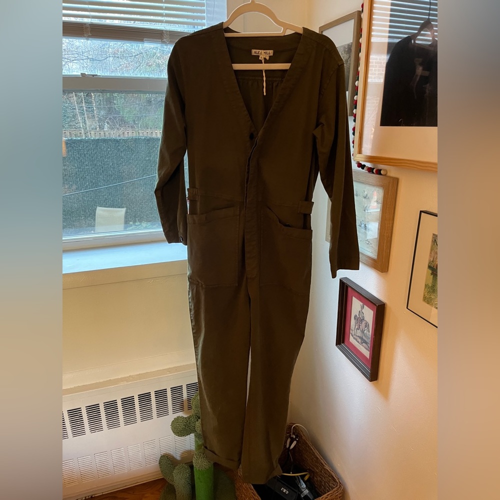 Alex Mills Olive Green Jumpsuit